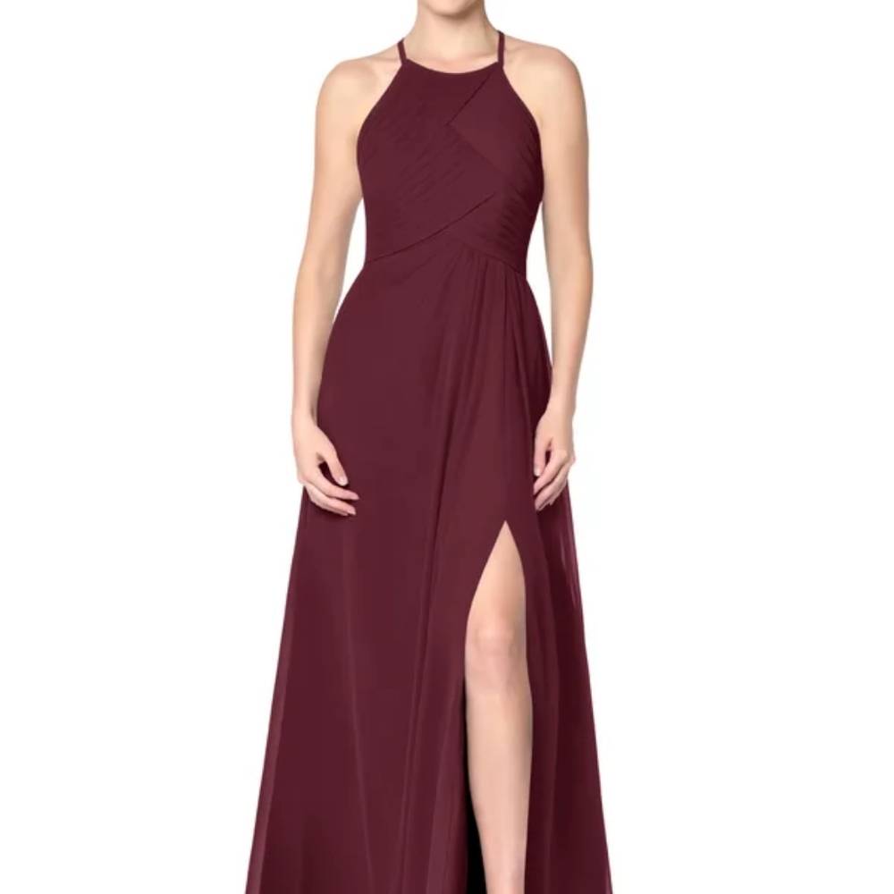 Azazie Ginger Allure Size A8 Cabernet